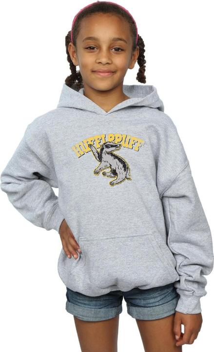 Produktbild Hufflepuff Sport Emblem Kapuzenpullover Mädchen (140, 146)