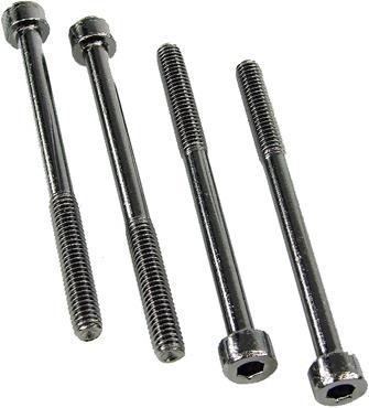 Produktbild Aquatuning Schraube DIN 912 M4 x 50 Innensechskant (4xStück) black nickel