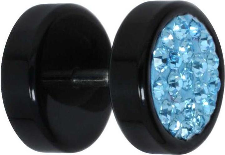 Aqua blue, Black