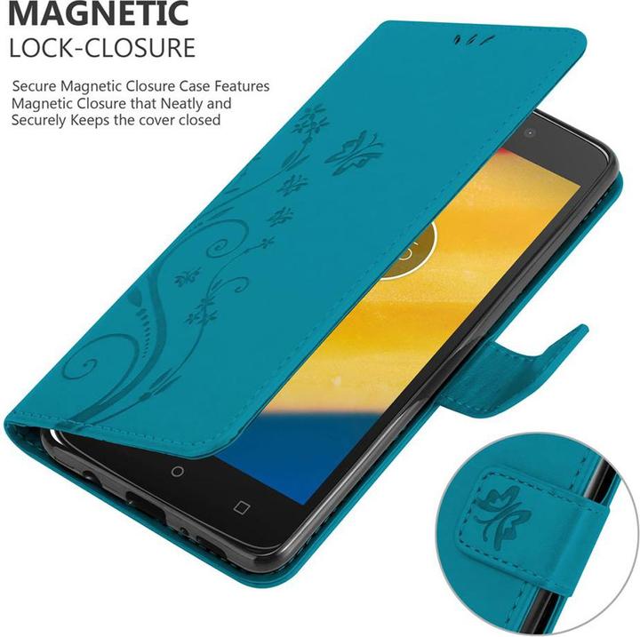 Produktbild Cadorabo Flower Book Cover (Motorola Moto C Plus)