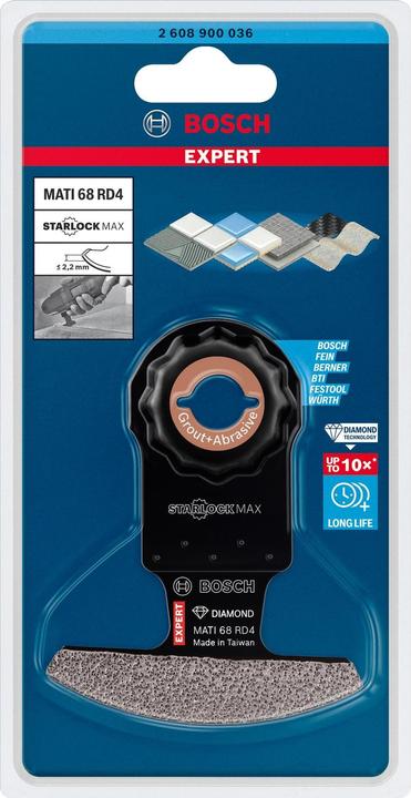 Produktbild Bosch Professional Zubehör EXPERT Corner Blade MATI 68 RD4 Blatt für Multifunktionswerkzeuge, 68 x 30 mm