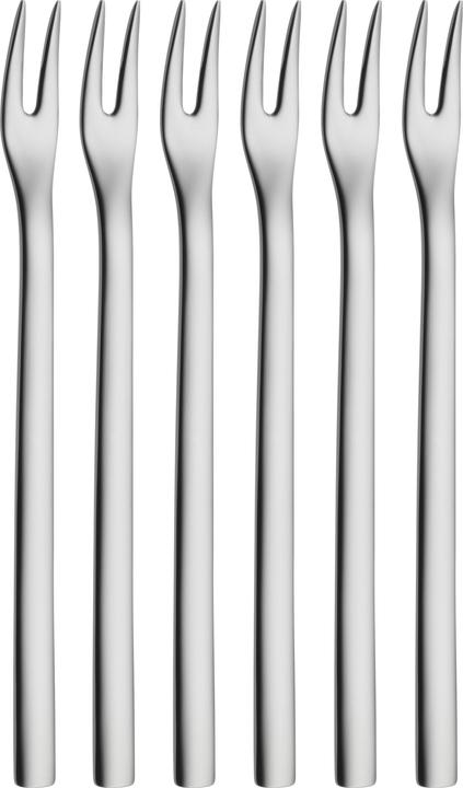 Bowlegabel Set 6tlg Picker 12,5cm Nuova Edelstahl poliert (6 Stück, Gabel)