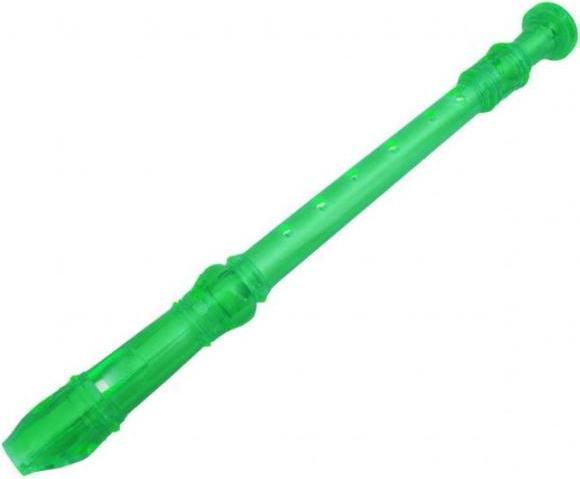 keepdrum Recorder soprano neon transparent green (Fipple pipe, Sopranino)