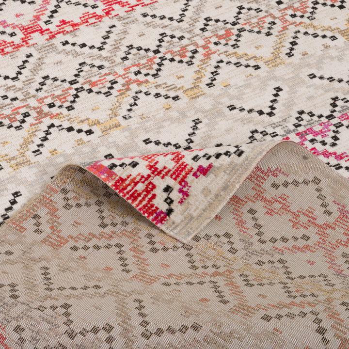 Produktbild Pergamon Kurzflor Designer Teppich Modern Vintage Orient Muster (120 x 170 cm)