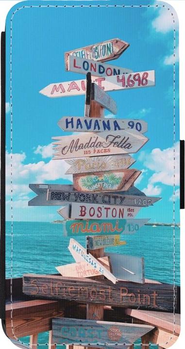 Image du produit PhoneLook Coque Wallet noir Cool Cities Directions (Apple iPhone 13 Pro Max)