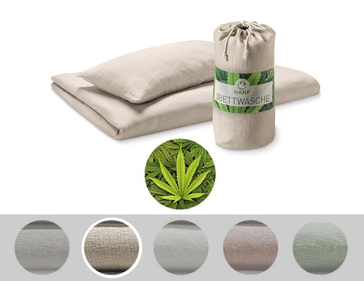 Image du produit Dormiente Parure de lit chanvre (Set de linge de lit, 210 x 160 x 2 cm)