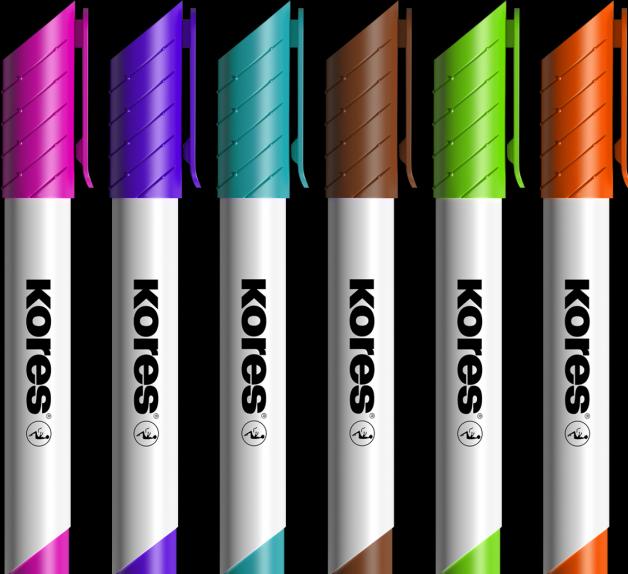 Produktbild Kores K-MARKER - Whiteboard-Marker (Mehrfarbig, 3 mm, 6 x)