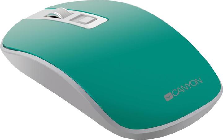 Actual product image Canyon Wireless rechargeable mouse with silent buttons MW-18, Aquamarine (Wireless)