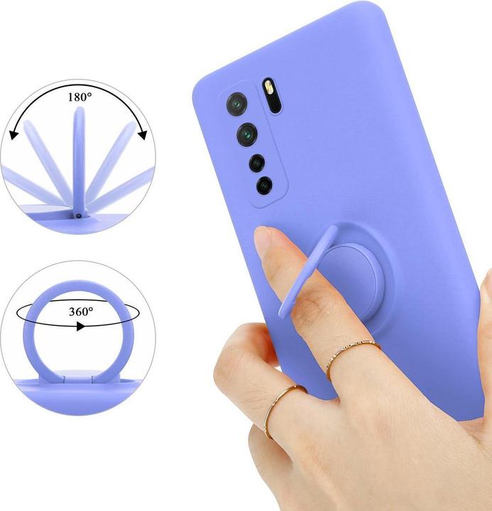 Actual product image Cadorabo TPU Liquid Ring Silicone Case Cover (Huawei Nova 7i, Huawei P40 Lite, Huawei Nova 6 SE)