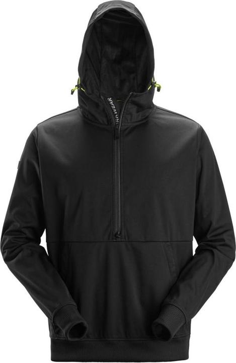 Snickers Workwear 84005300004 FlexiWork, Windblocker Stretch Hoodie mit halbem Reissverschluss Blau S (XS, S, M, L, XL, XXL, 3XL)