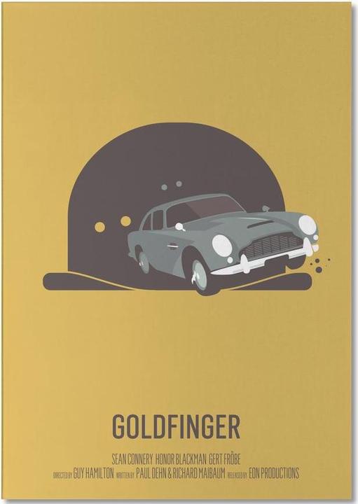 Image du produit Juniqe Goldfinger - Films (A5, À rayures)