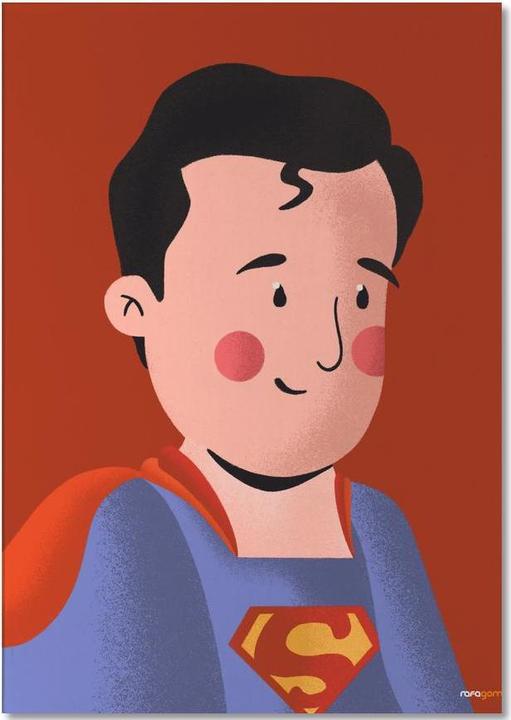 Immagine prodotto Juniqe Ritratto di Superman - Uomo Ragno (A5, Punteggiato)
