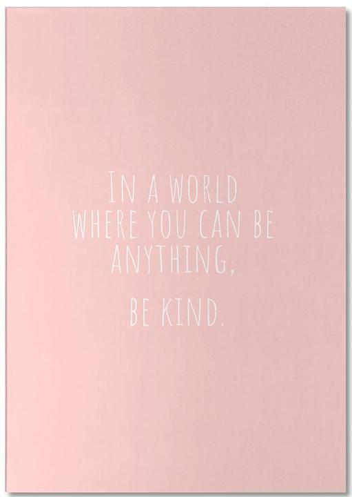 Image du produit Juniqe Be Kind - Typographie & symboles (A5, Blanc)