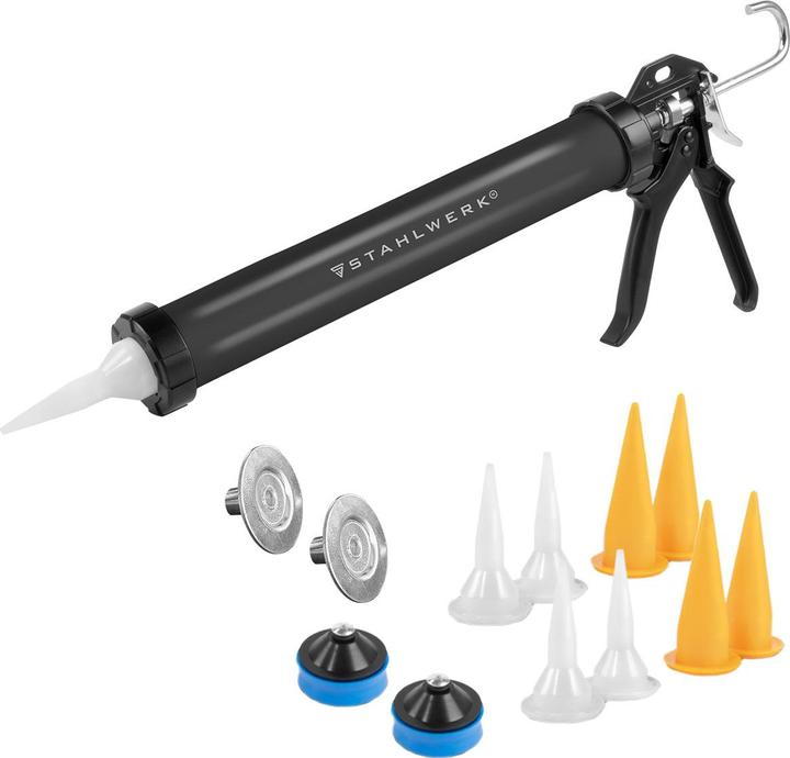 Actual product image Stahlwerk Silicone gun SPB-600 ST with 600 ml aluminum silicone gun
