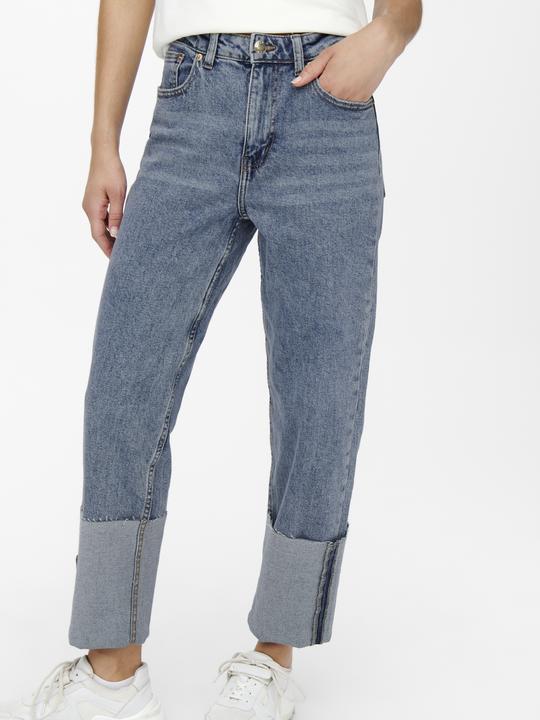 Produktbild Only ONLMegan Life High Waist Fold-up Straight Fit Jeans (27)