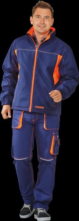 Planam Basalt Neon Arbeitsjacke Softshelljacke marine orange Grösse XXL (XXL)