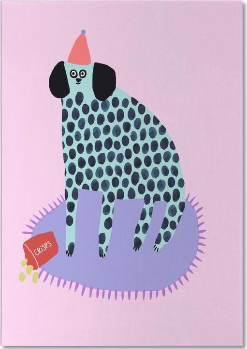 Actual product image Juniqe Partydog - Dogs (A5, Dotted)
