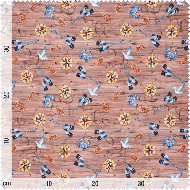 Image du produit VBS Tissu de coton "Nautik", largeur 150 cm, vendu au mètre