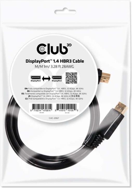 Produktbild Club 3D DisplayPort — DisplayPort (1 m, DisplayPort)