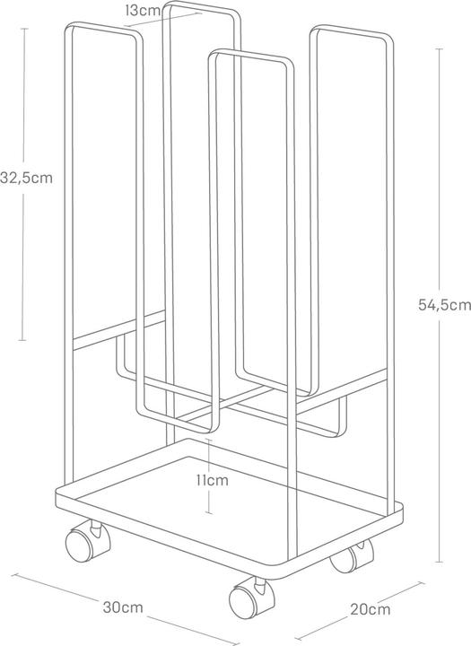 Actual product image Yamazaki Cardboard organiser TOWER