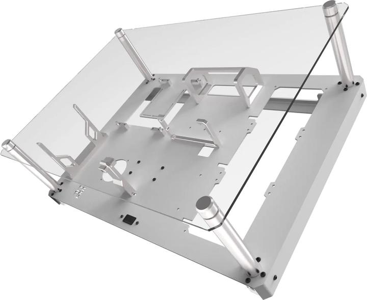 Actual product image Creative Solutions For Gamers CSFG Frostbite wall-mounted enclosure - white, Micro-ITX (Micro-ITX)