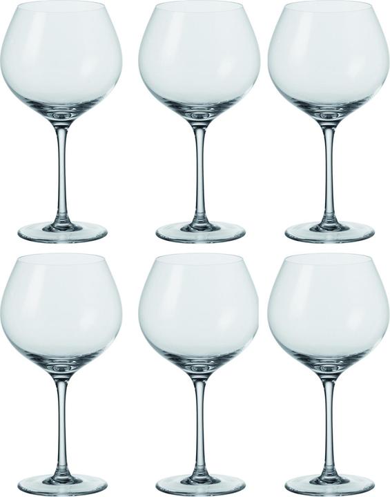 Produktbild Leonardo Rotweinglas Ciao, Burgunder 630 ml, 6 Stück, Transparent (66 cl, 6 Gläser, Rotweingläser)