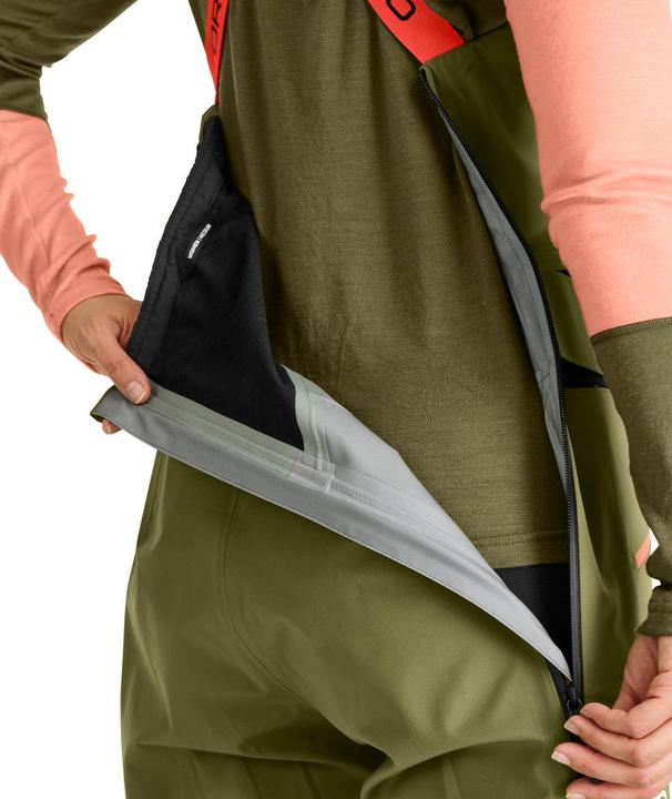 Actual product image Ortovox Women's 3L Deep Shell Bib Pants (L)