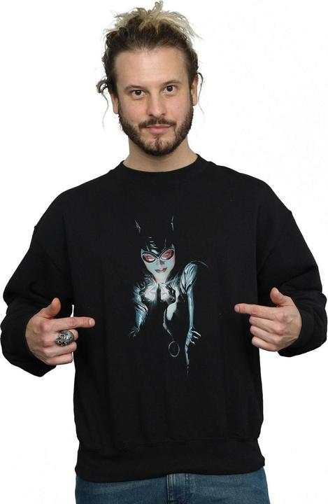 Actual product image Mens Batman Alex Ross Catwoman Cotton Sweatshirt (4XL)