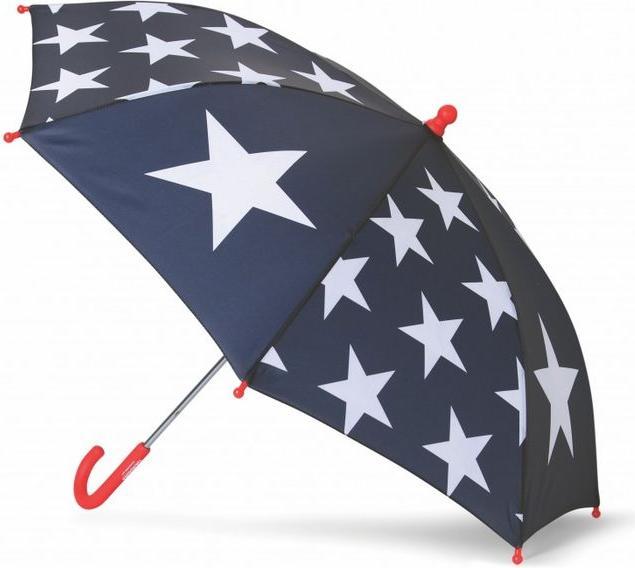 Penny Scallan Kinder-Regenschirm Navy Star, Leicht und Wasserdicht