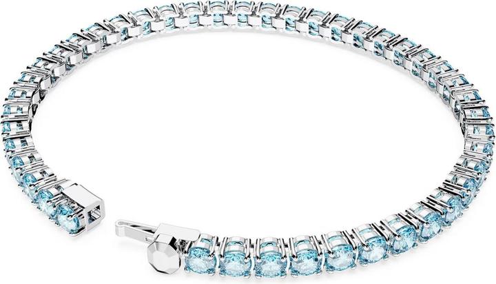 Actual product image Swarovski Matrix Tennis Bracelet Round Cut Blue (17.50 cm, Swarovski Metal)