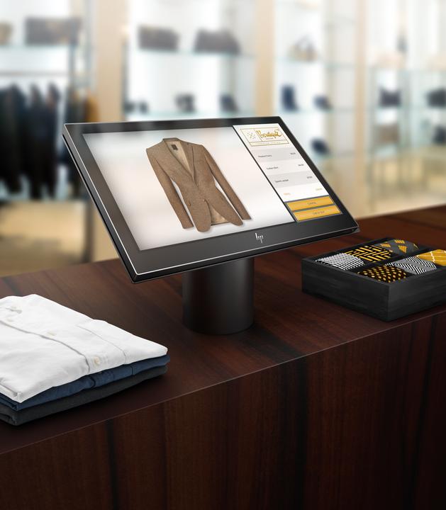 Actual product image HP ElitePOS G1 Retail System 145 - All-in-One (complete solution) (Intel Core i5-7300U, 16 GB, 128 GB, HD Graphics 620)