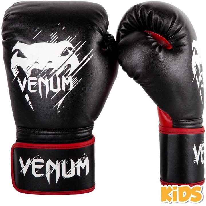Produktbild Venum Contender Kids Boxing Gloves - Black-Red (4 OZ, One Size)