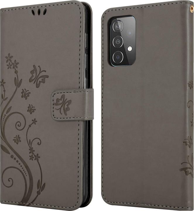 Produktbild Cadorabo Flower Book Hülle (Samsung Galaxy A52, Samsung Galaxy A52 5G, Samsung Galaxy A52s 5G)