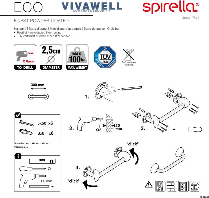Produktbild spirella Wannengriff Eco