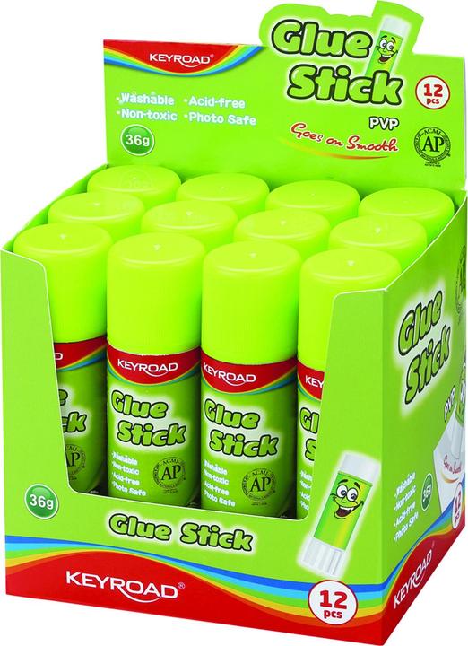 Immagine prodotto Keyroad Colla in stick, pvp, 36g, confezionata in espositore