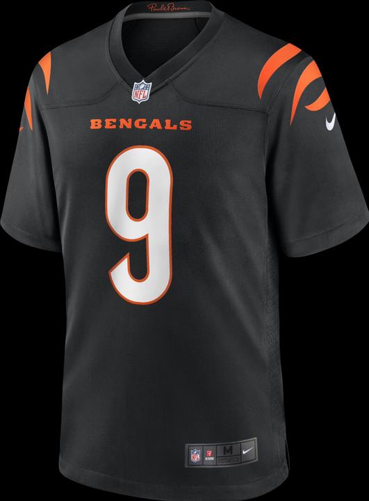 Nike Cincinnati Bengals Home Game Jersey Burrow 9 L (9)