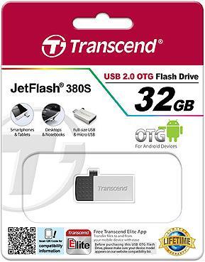 Actual product image Transcend Jetflash 380s (16 GB, USB-A)