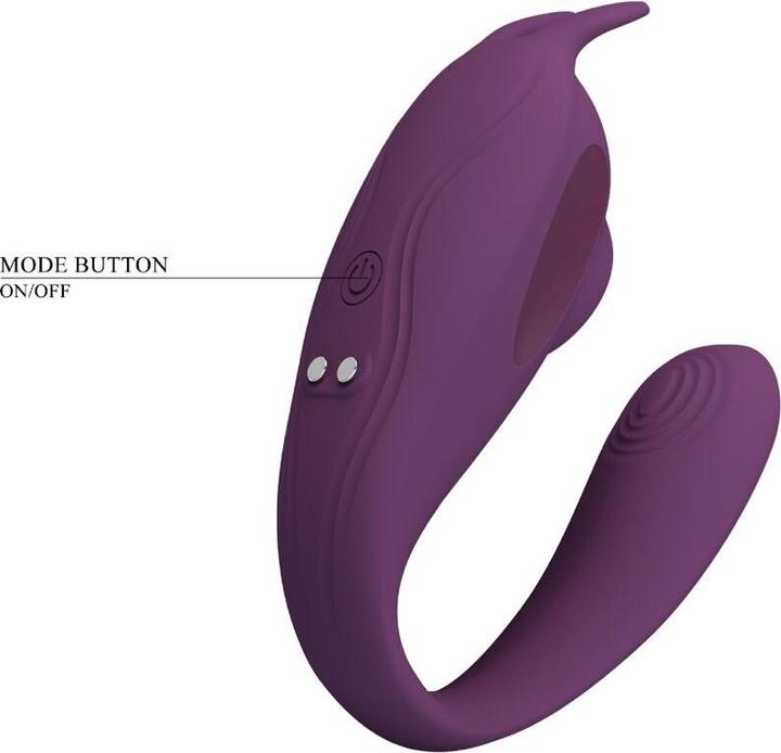 Actual product image Pretty Love Shey Stimulator & Vibrator Free App Long Distance Purple