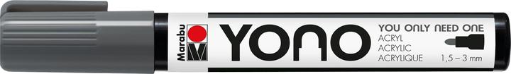 Immagine prodotto Marabu Marcatore acrilico YONO 1,5 - 3 mm grigio scuro (Grigio scuro, 3 mm, 1 x)