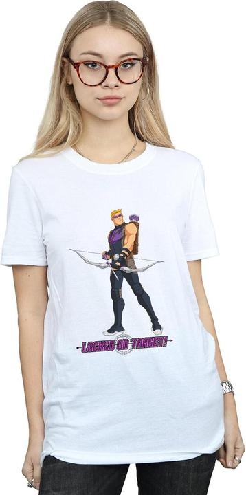 Immagine prodotto Hawkeye Maglietta da donna/ragazza Locked On Target Boyfriend (L)