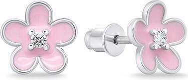 Brilio Silver - Matching silver earrings Flowers EA709WP