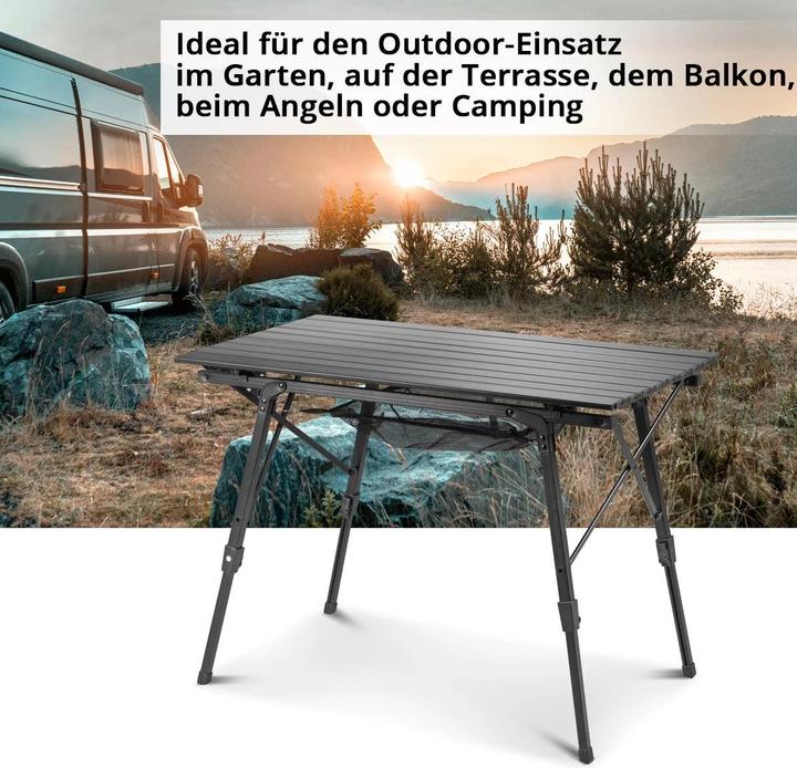 Produktbild Stahlwerk Campingstuhl CS-103 ST 4er Set mit Campingtisch CT-30 ST Tischgarnitur