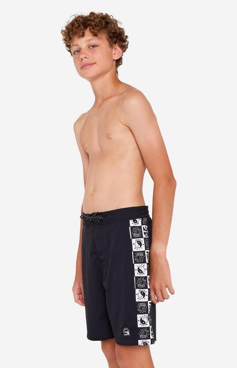 Image du produit Olaian Boardshort surf Garçon - 900 Band noir (10, 11, 12)
