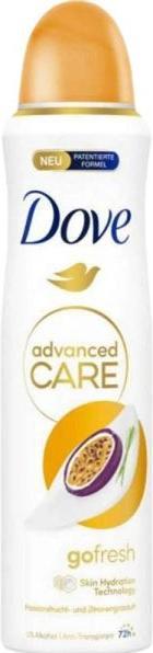 Actual product image Dove Deodorant Aerosol Spray Advanced Care Passion Fruit 150 ml (Spray, 150 ml)