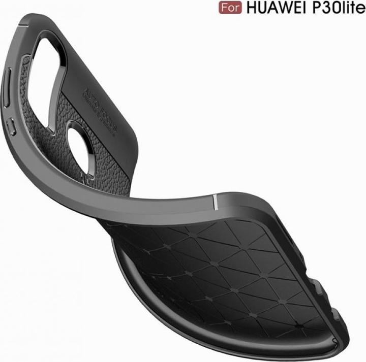 Produktbild Screenguard Huawei P30 Lite Hülle Leather Design TPU Cover (Huawei P30 Lite)