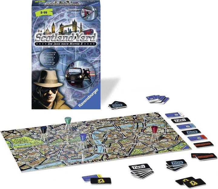 Image du produit Ravensburger Scotland Yard - La chasse à Monsieur X (Allemand, Français, Italien)