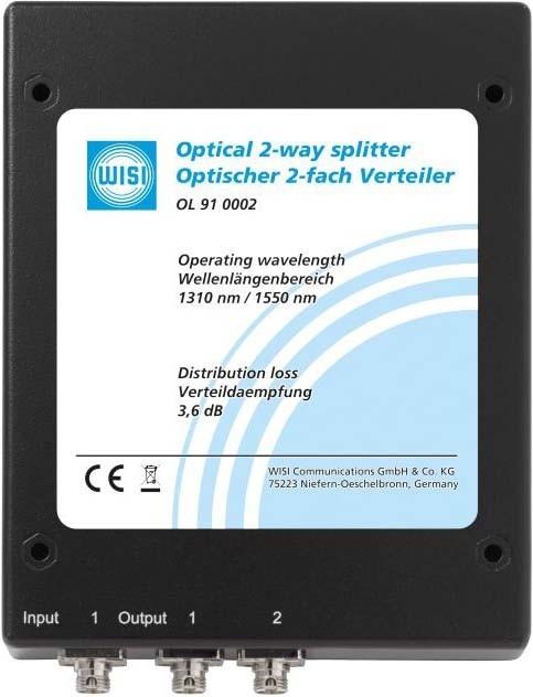 Produktbild WISI 74391 - Kabelsplitter - Schwarz - FC/PC - 114 mm - 20 mm - 157 mm