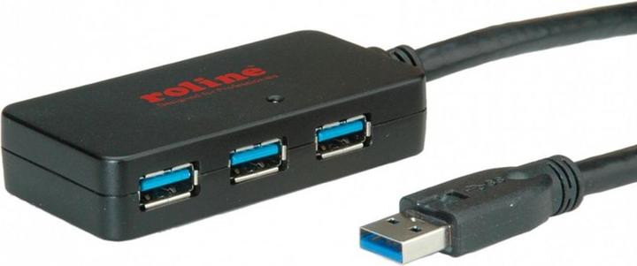 Produktbild Roline USB 3.0 4-Port Hub mit Repeater (USB-A, 4 Ports)