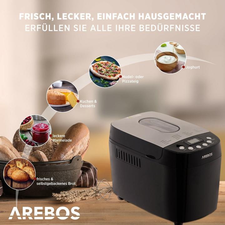 Actual product image Arebos Breadmaker