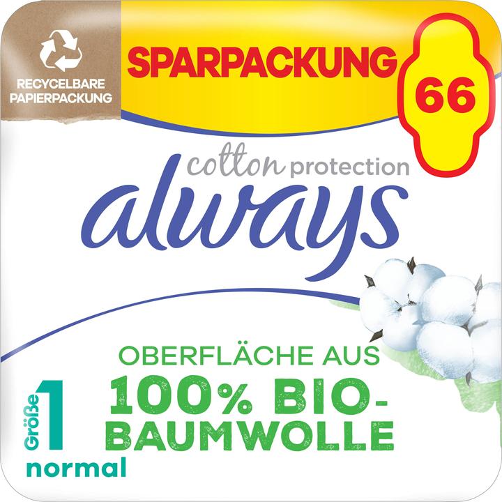 Actual product image Always Cotton Protection (66 x, Sanitary pads)